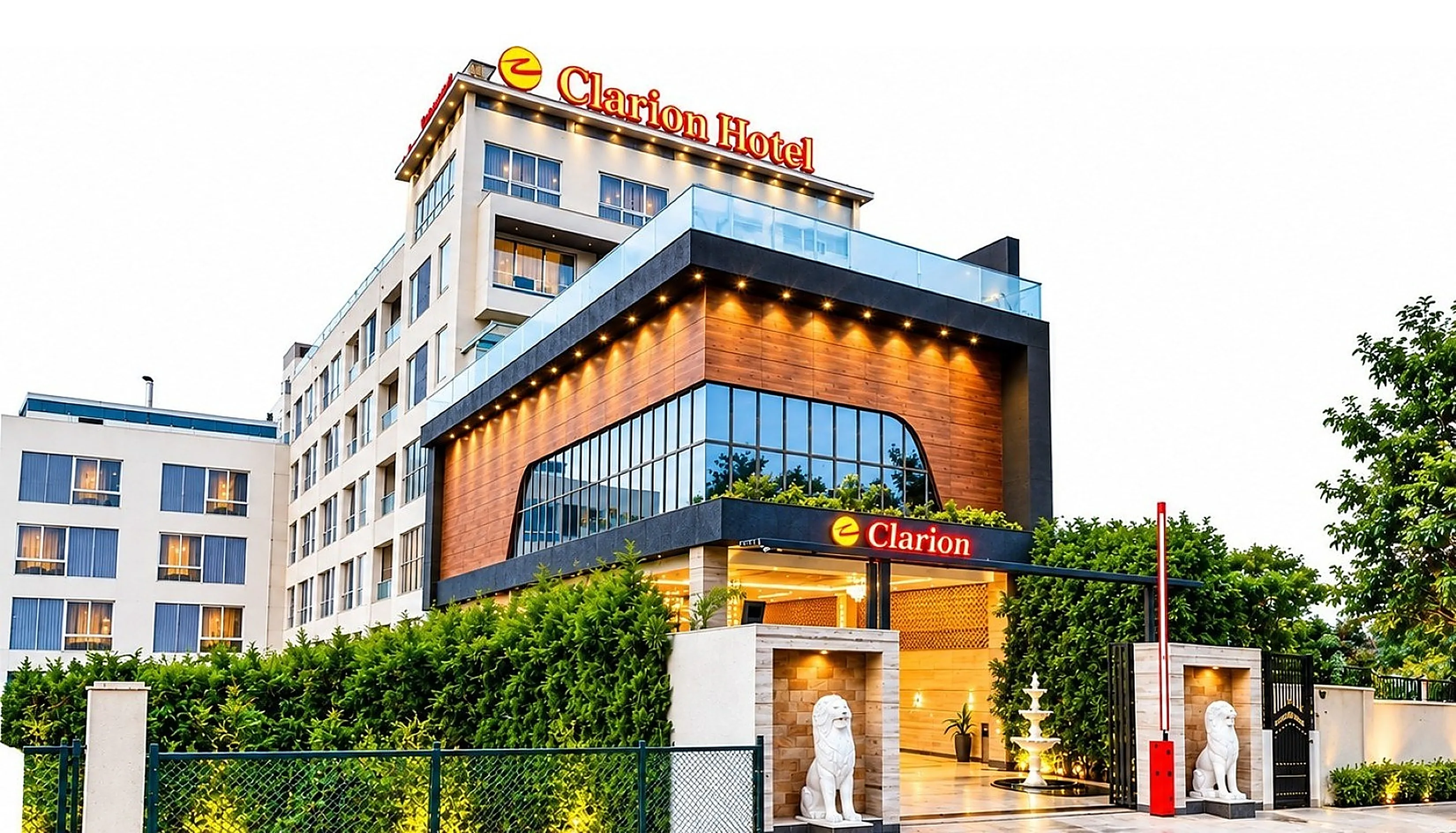 Clarion Bangalore and its lake view